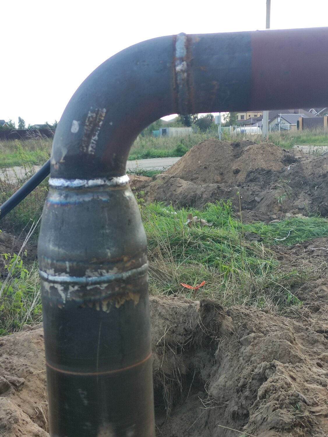 отвод магистрального газопровода, газопровод отвод, трубы, трубопровод, незаконная врезка в нефтепровод