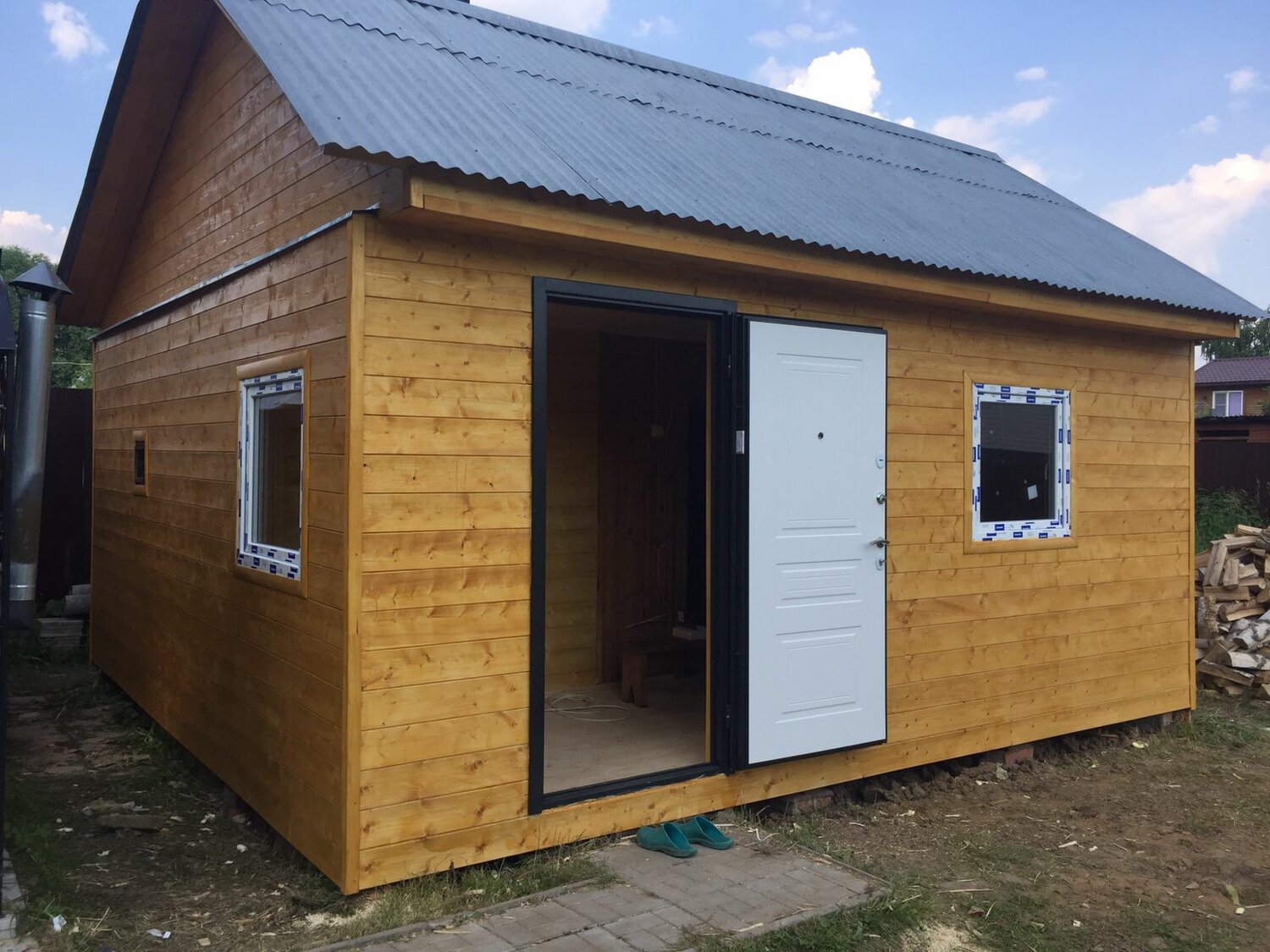 Обшить дом имитация бруса