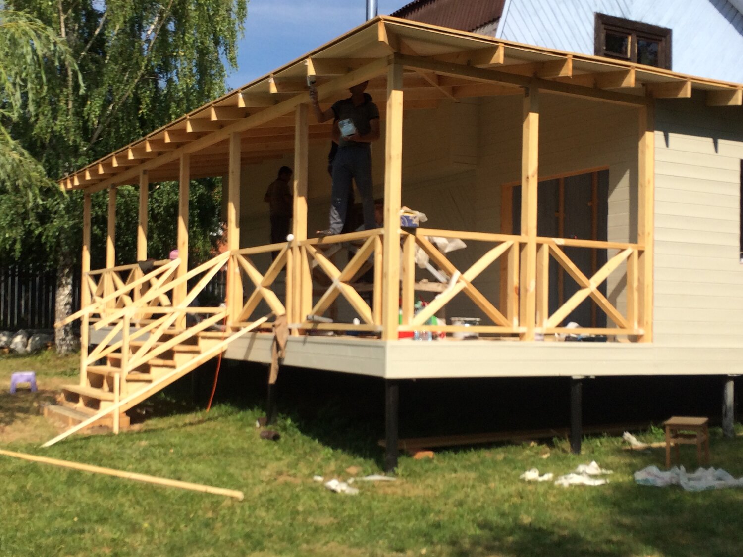 Строительство пристройки к дому