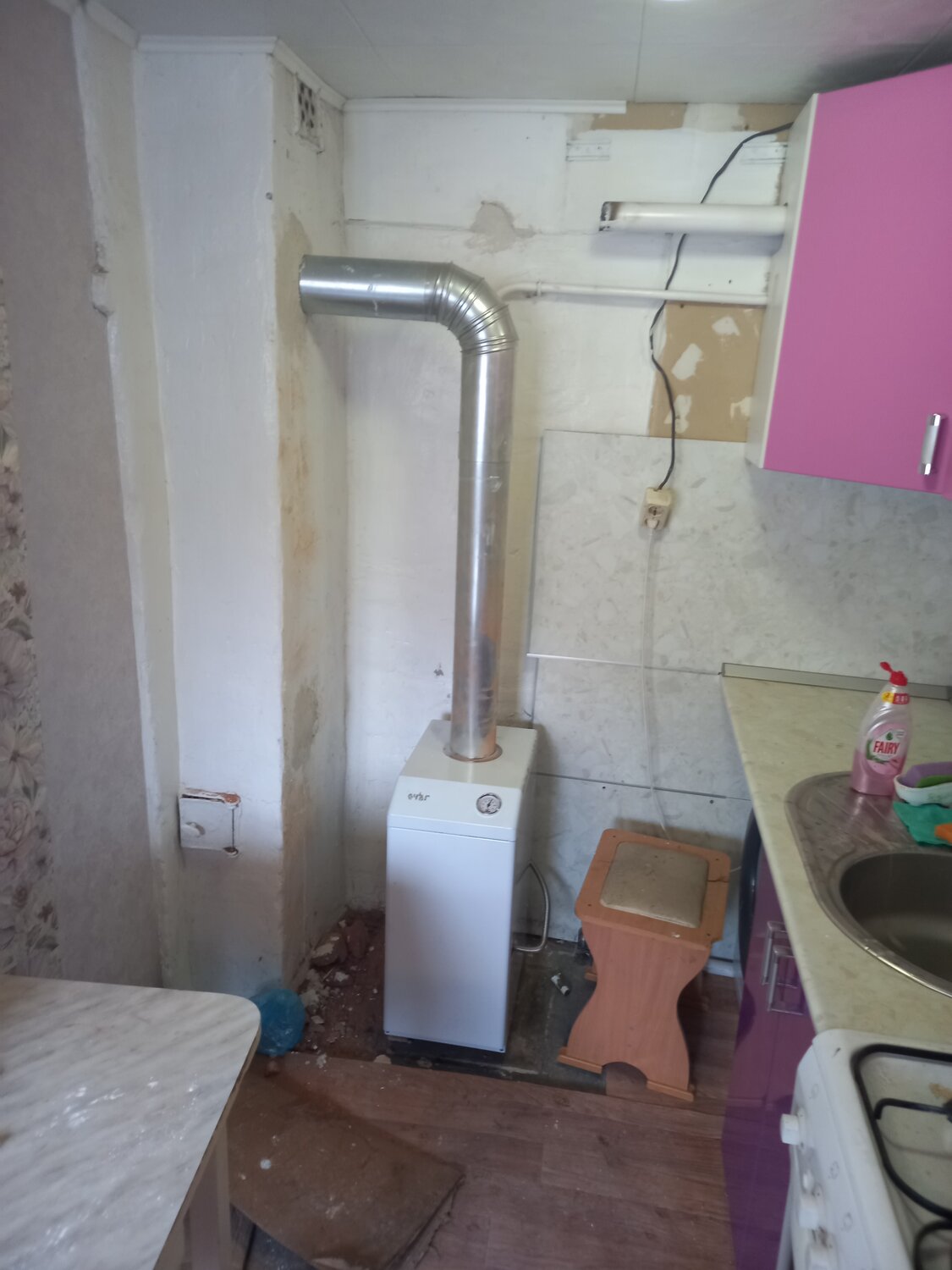 котел, дымоход для газовой колонки, отопление, квартира, газовое отопление