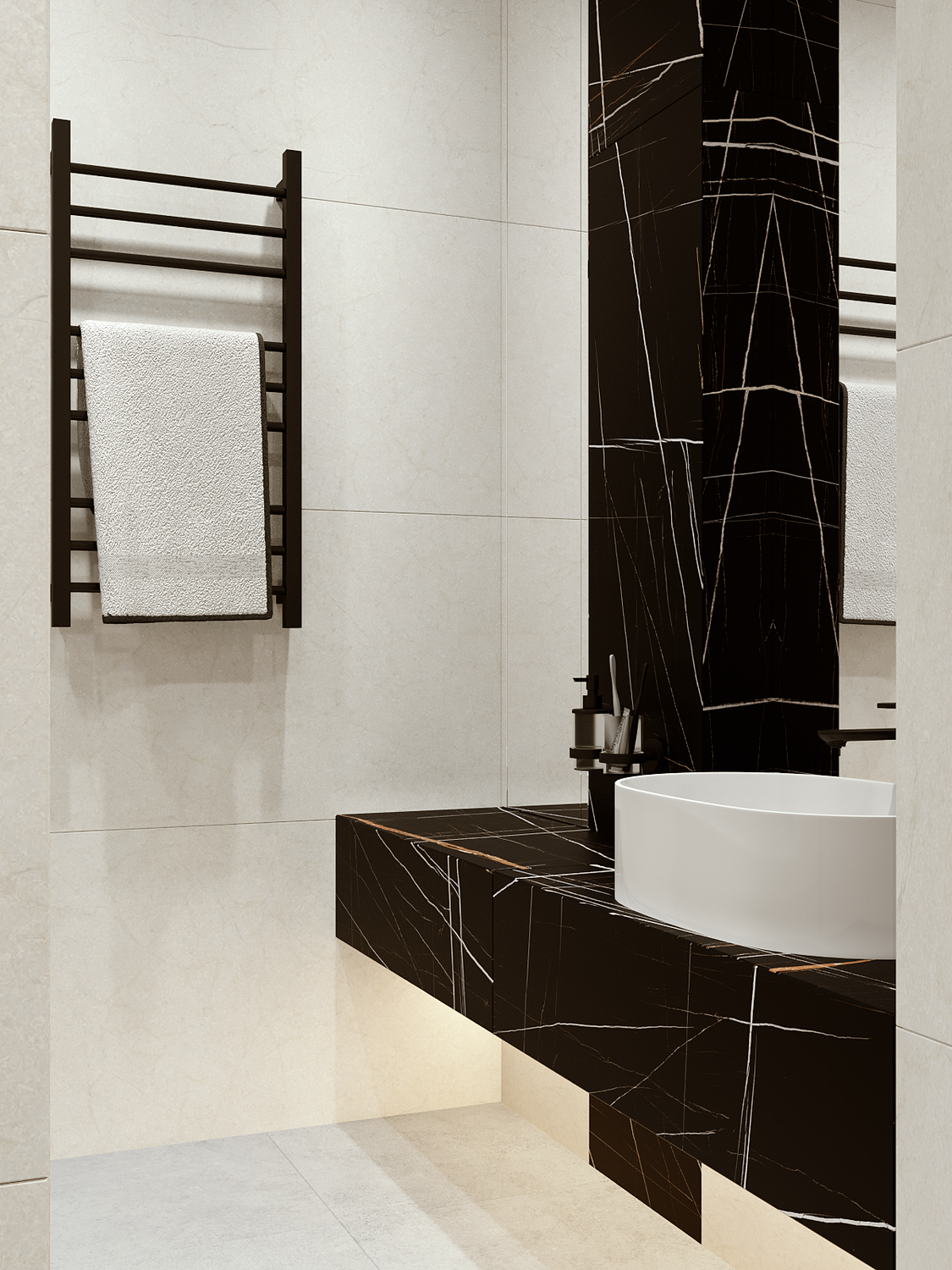 плитка для ванной под мрамор, плитка под мрамор в интерьере, керамогранит marble trend каррара матовый 600*600 k-1000/mr, керамическая плитка, плитка большая