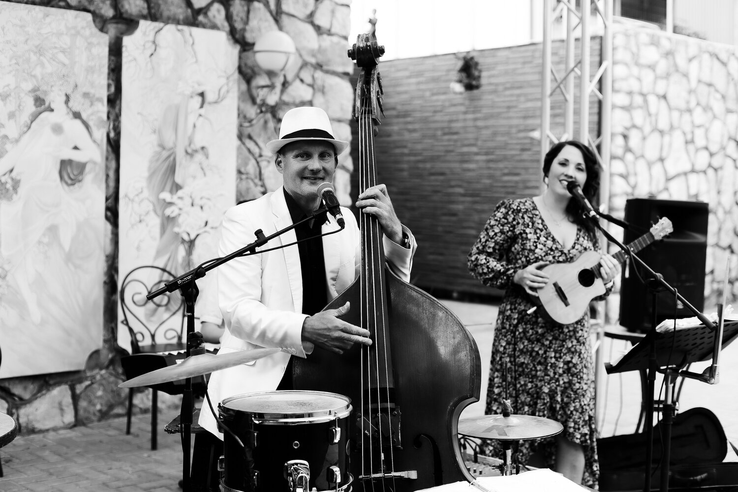 девушка, аллан харрис фантине, джаз, the heymacs группа, jazz band