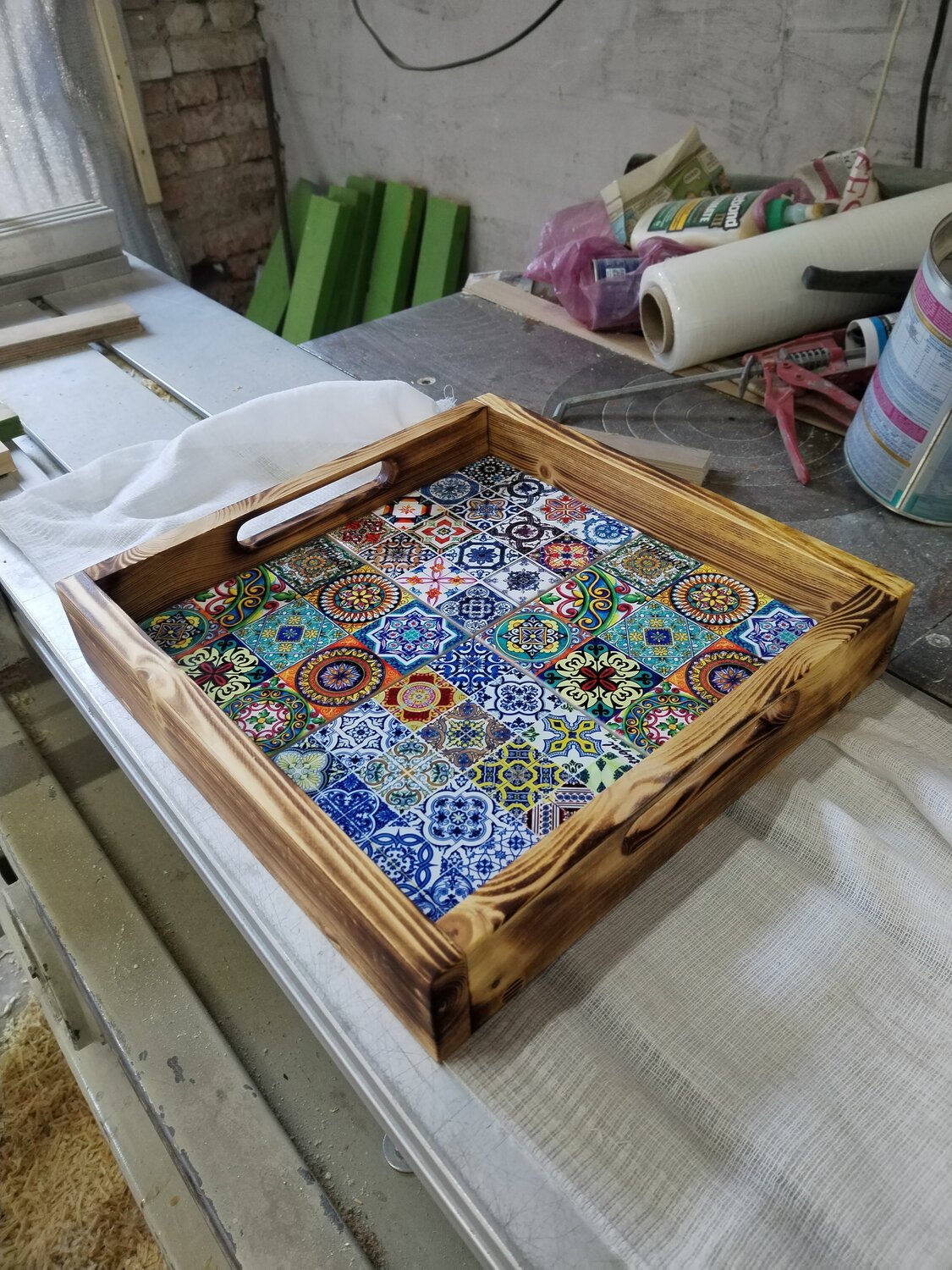 поднос-столик gift'n'home tl, поднос столик, поднос восточный, домашний декор, поднос в восточном стиле