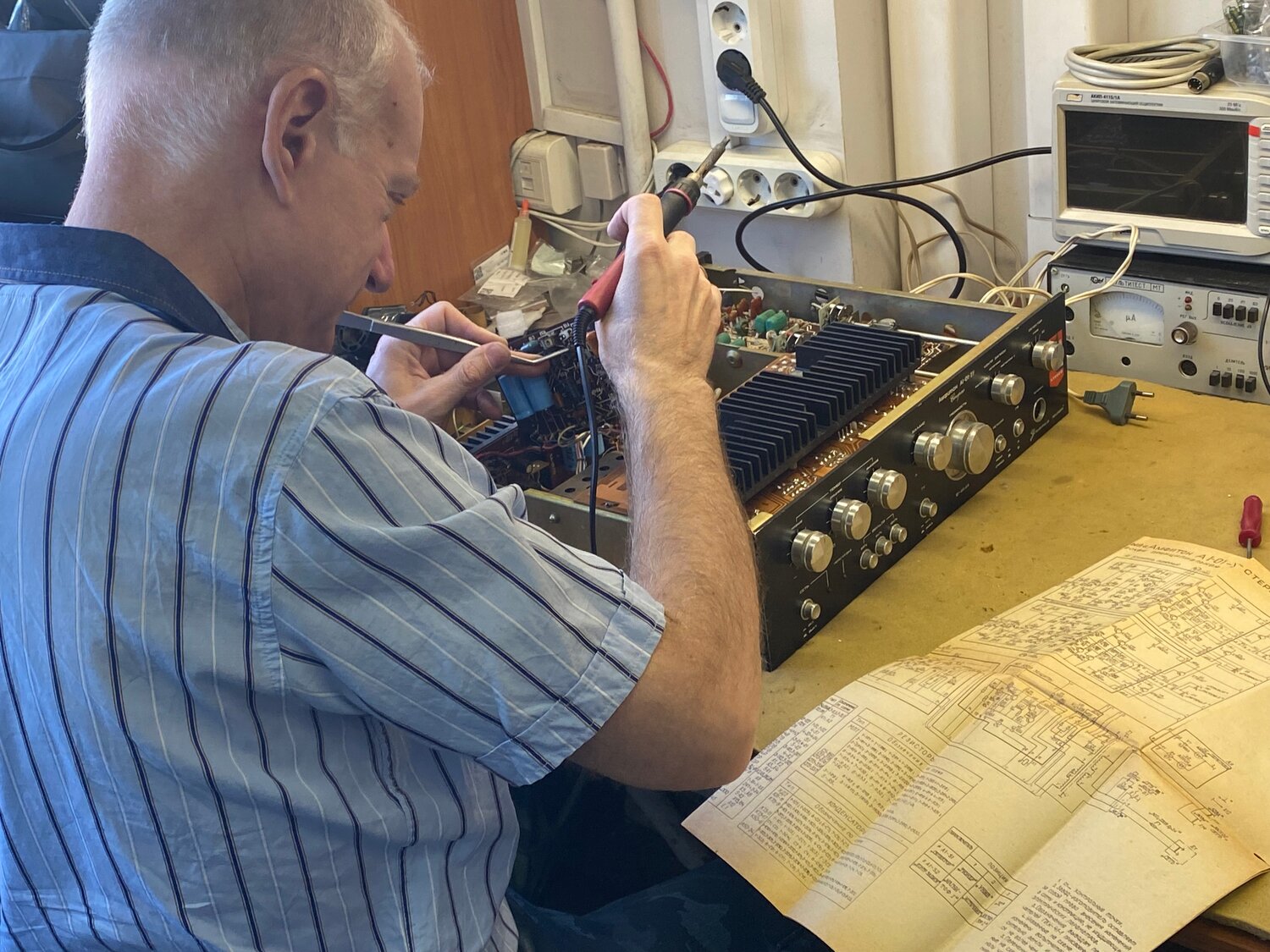 ремонт аудиотехники, мастерская по ремонту аудиотехники, техника, бершачевский константин звукорежиссер, кольский 40 мурманск радиоклуб