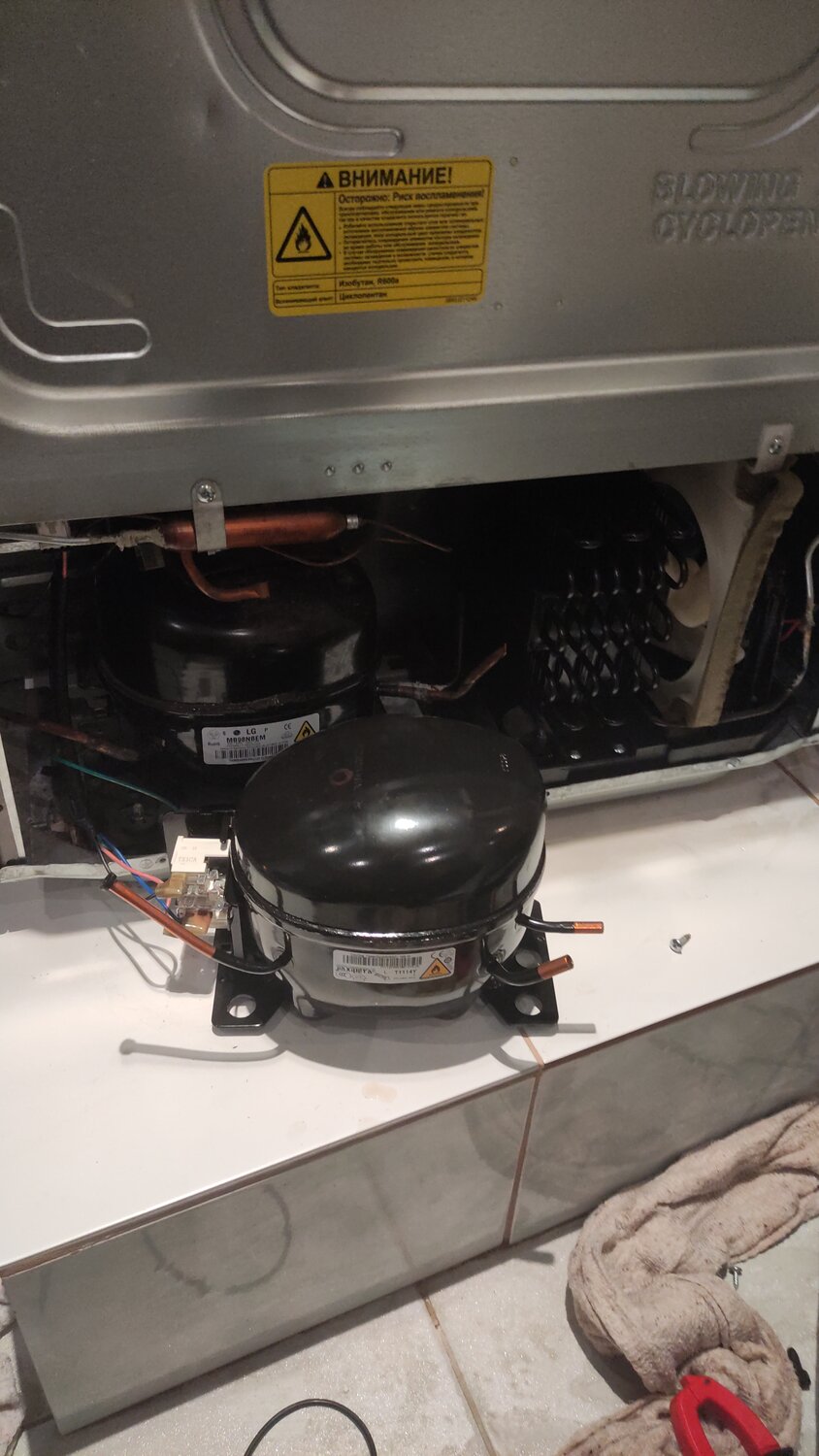 мотор холодильника, замена компрессора холодильника, компрессор холодильника самсунг msv162a, компрессор холодильник, компрессор для холодильника бирюса 6