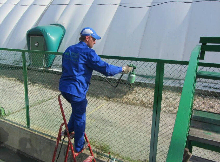 монтаж забора
