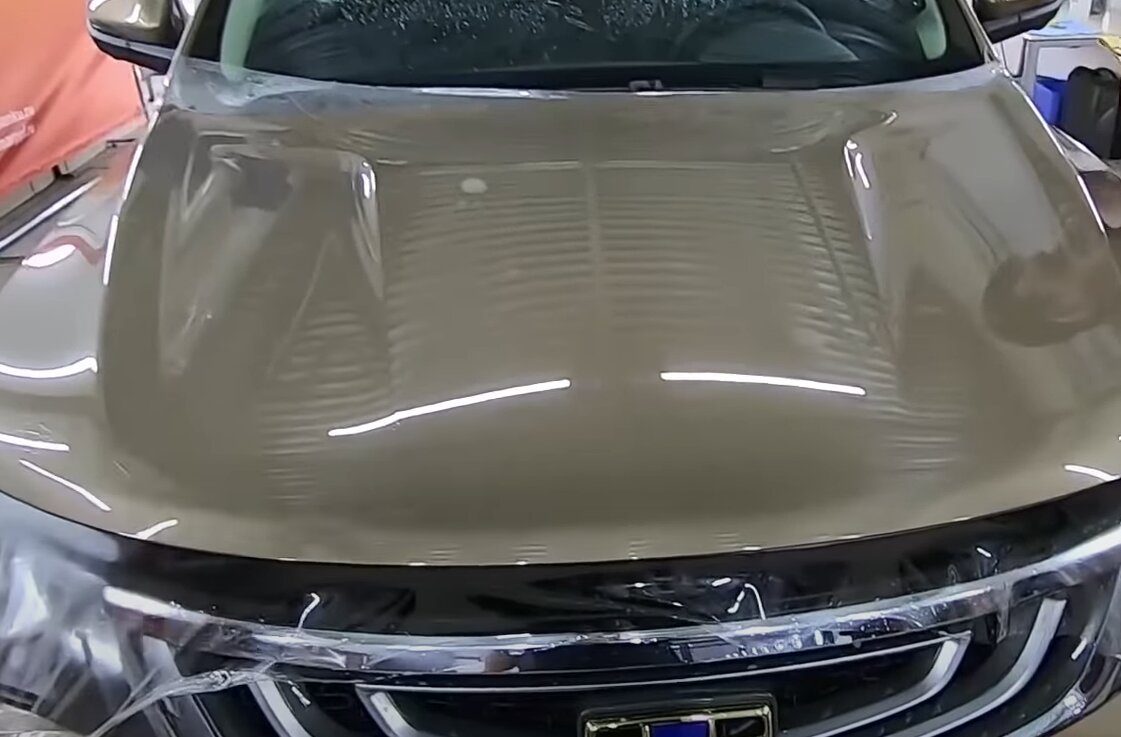 автомобиль, капот, авто, капот без покраски, бронепленка на капот лада веста