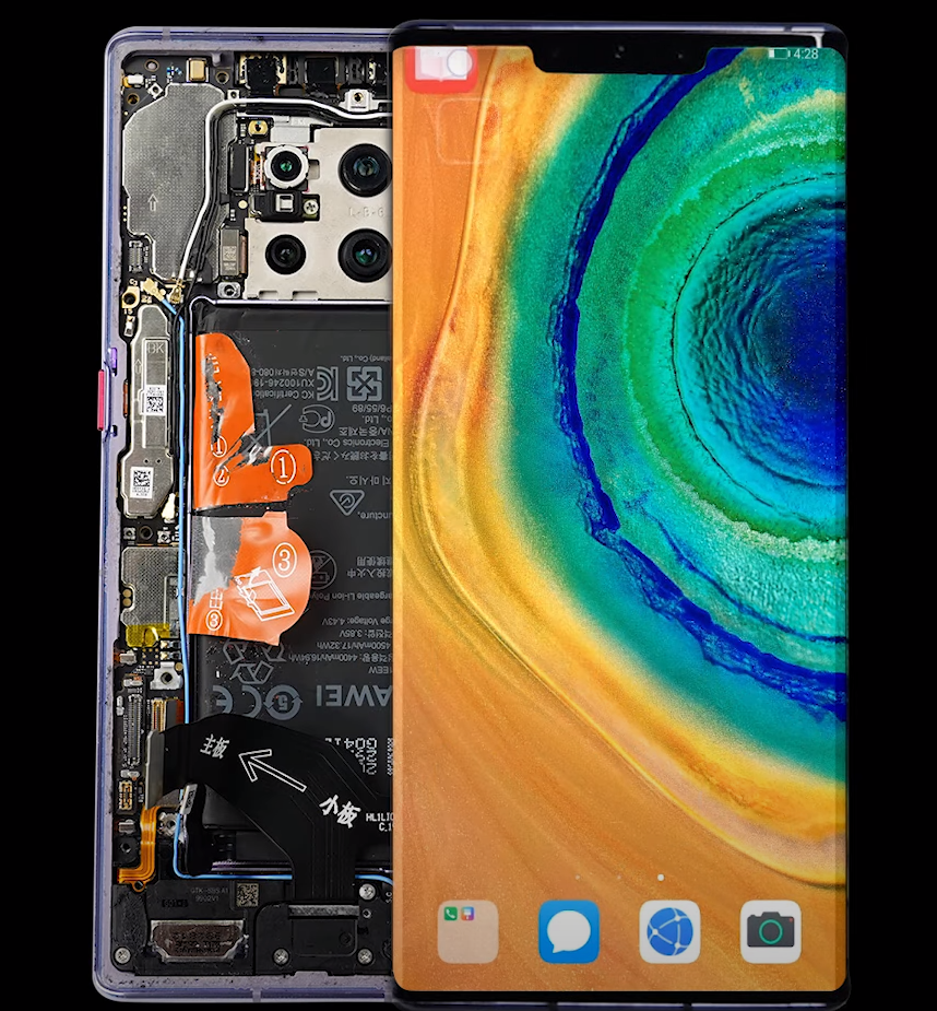 мобильный телефон, смартфон, huawei mate 30 экран, сотовый телефон, huawei mate 30 pro 8/512 gb
