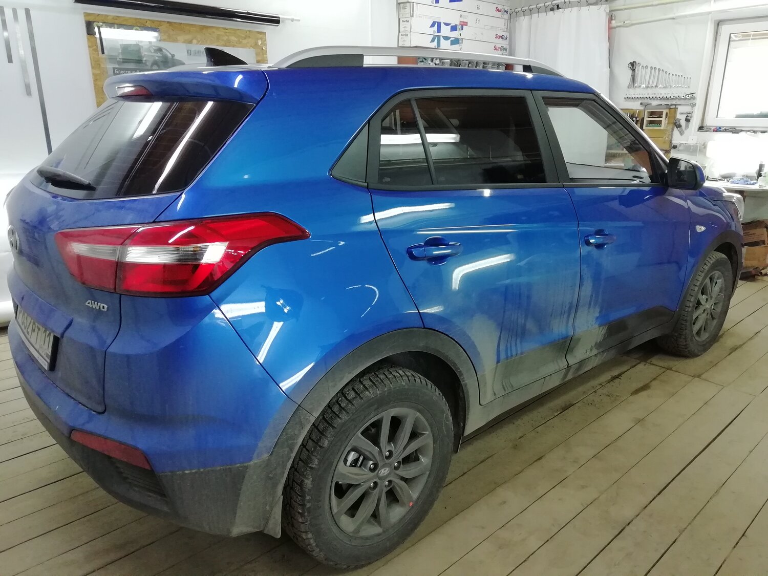 hyundai creta, тонировка hyundai creta синий, крета в пленке хамелеон, хендай крета 2013, Ford Kuga II