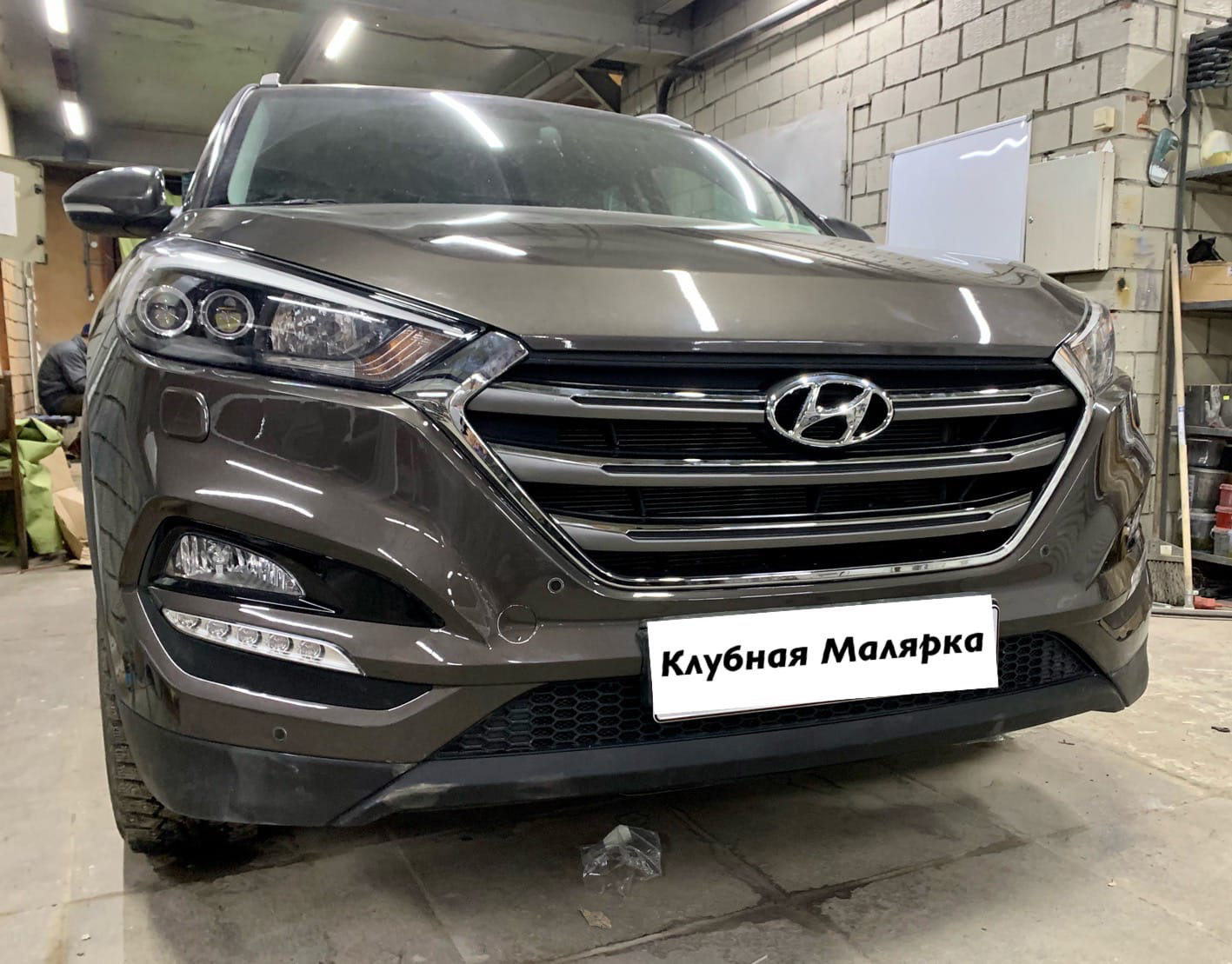решетка радиатора hyundai tucson 2015-2018, hyundai tucson 2015, передняя защита хендай туссан 2017, туссан 2019 рестайлинг, Honda CR-V IV Рестайлинг