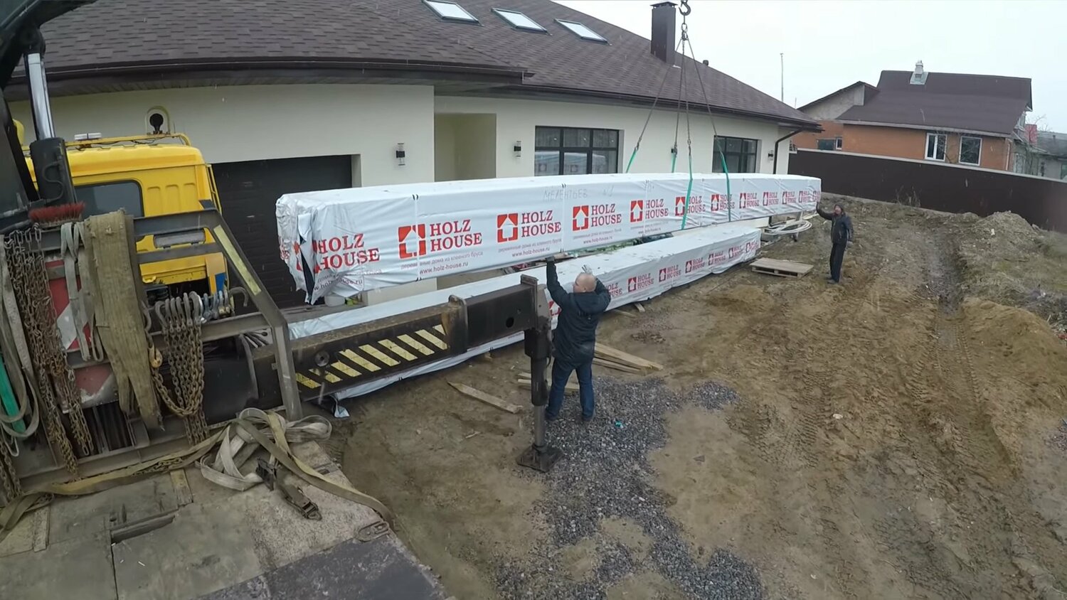 стройка, строительство домов, ушп, упаковка бруса holz house, строительство