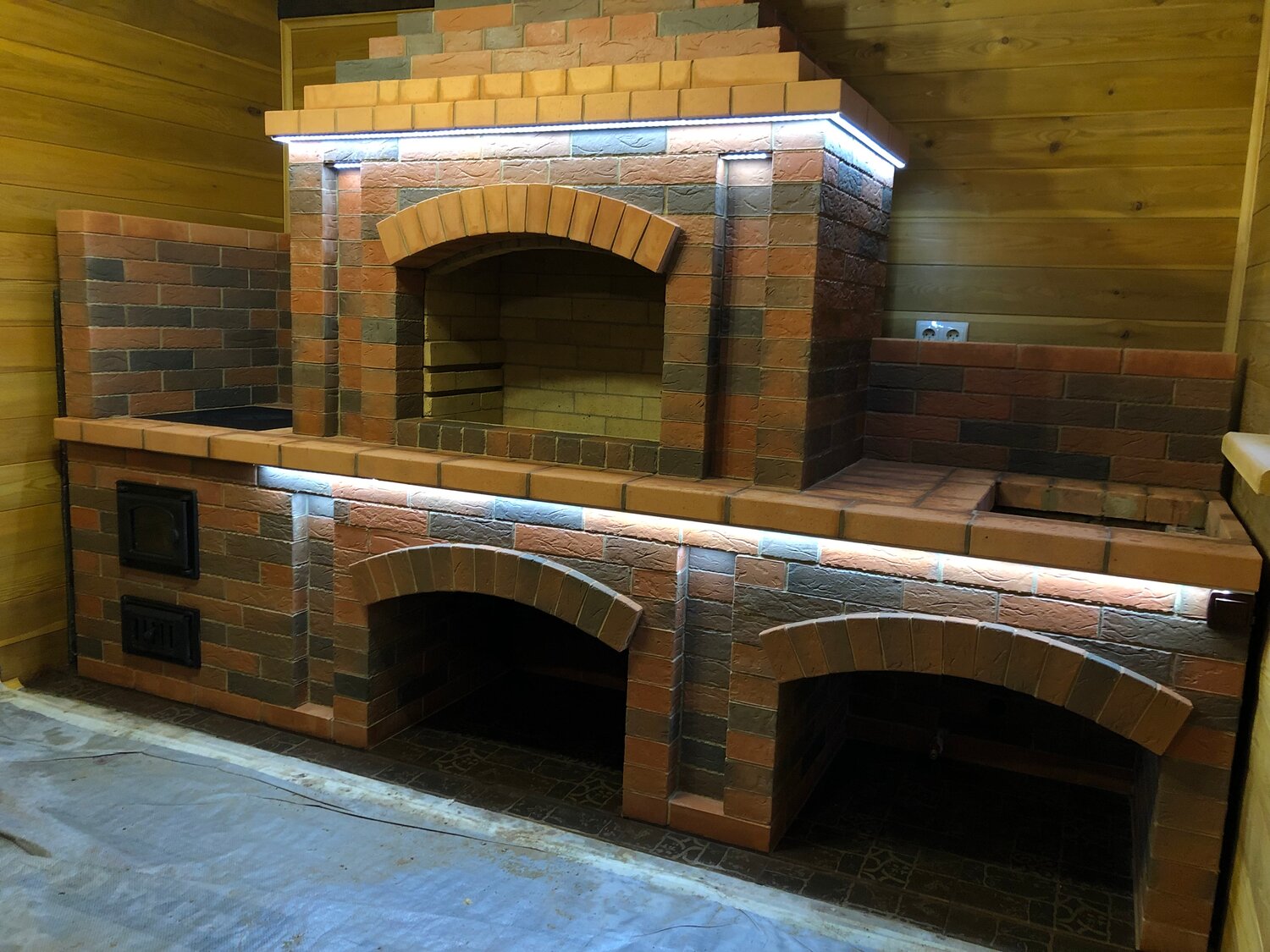 барбекю комплекс из кирпича, барбекю комплекс из кирпича донские зори, печи камины барбекю, барбекю комплекс кирпич донские зори, печь барбекю