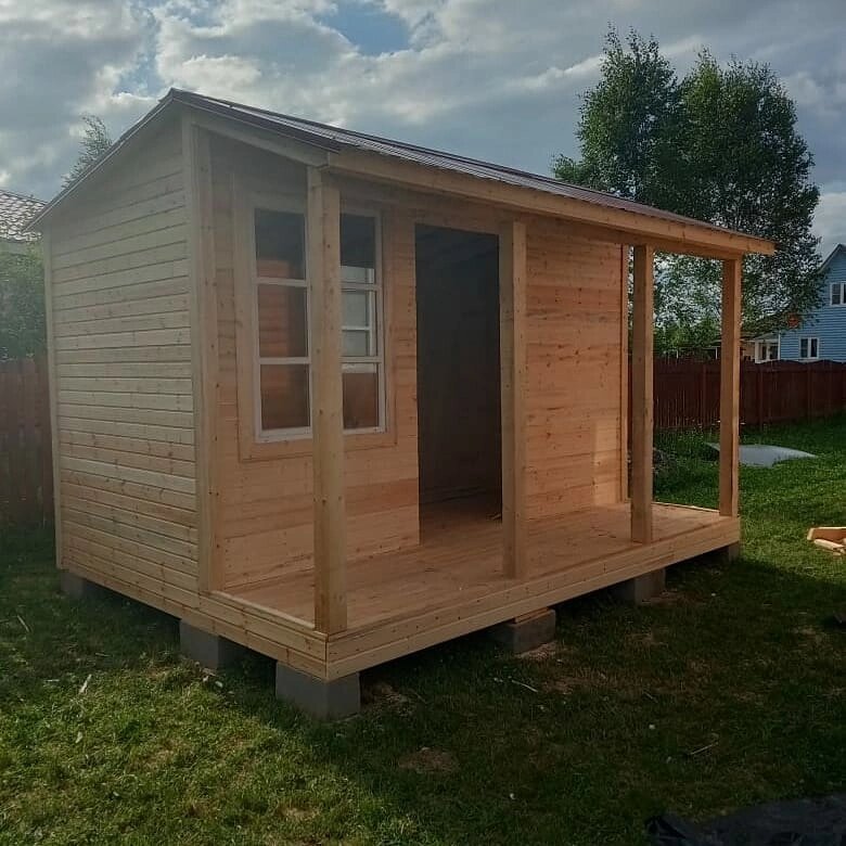 дачный домик бытовка, дачный домик, садовый домик, бытовка 3х6 дачный домик, дачный домик из бытовки