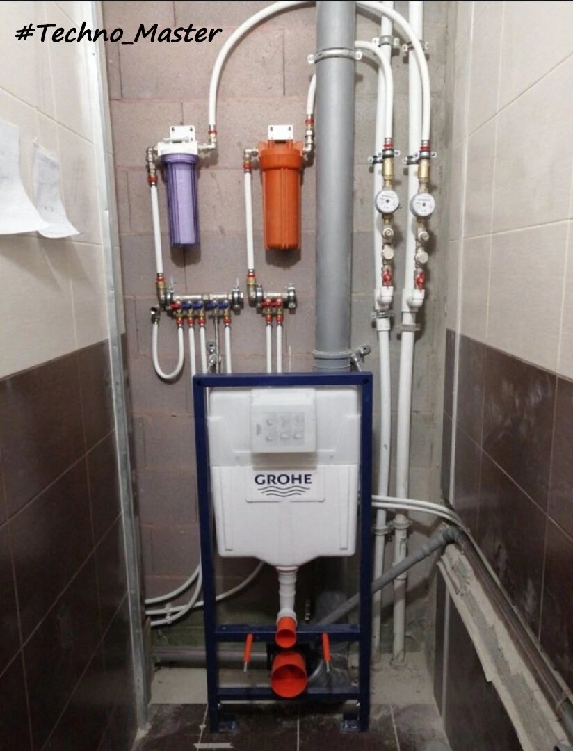 монтаж инсталляции grohe rapid sl, инсталляция grohe, сантехника монтаж, инсталляция водоснабжения, сантехника разводка