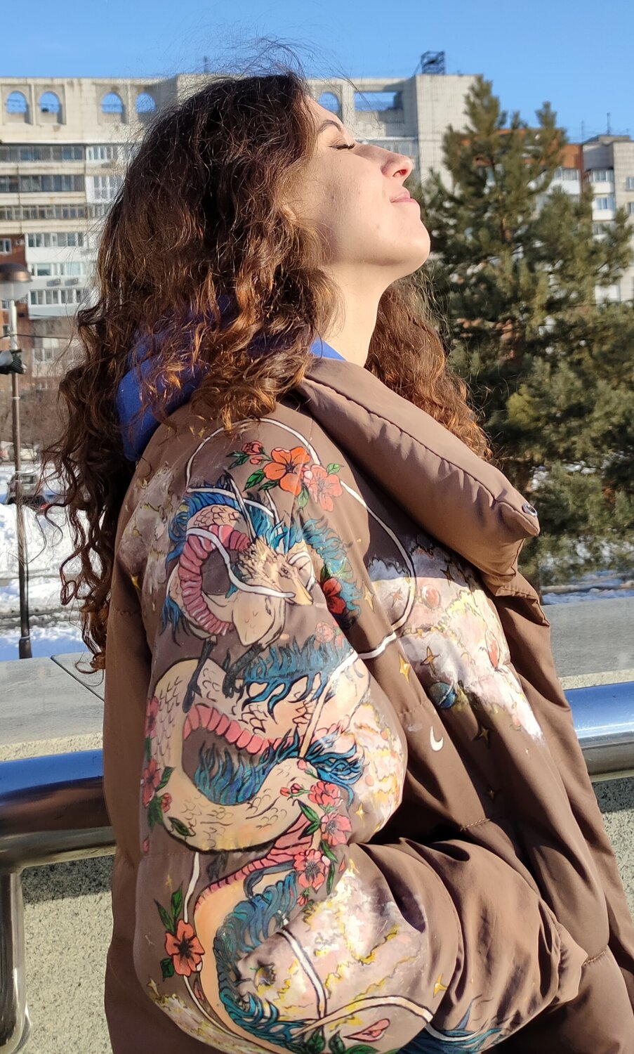 куртка женская, одежда, куртка, женщина, платок