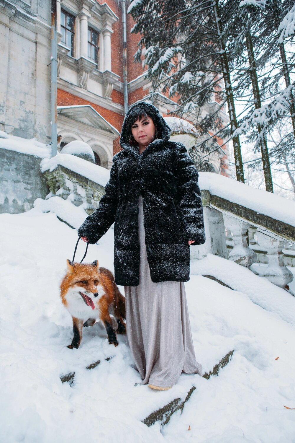 девушка, лиса, человек, ольга волкова, фотосессия