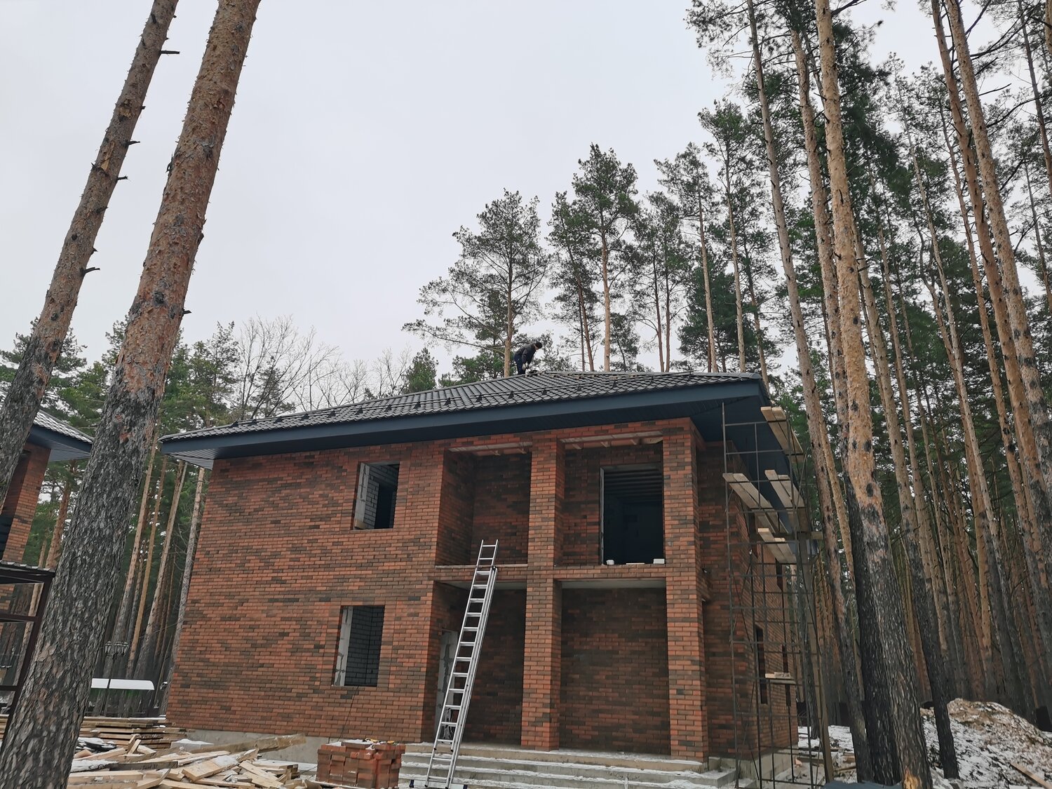 дом в сосновом бору, дом архитектора сосновый бор, загородный дом, дом в сосновом лесу, дом