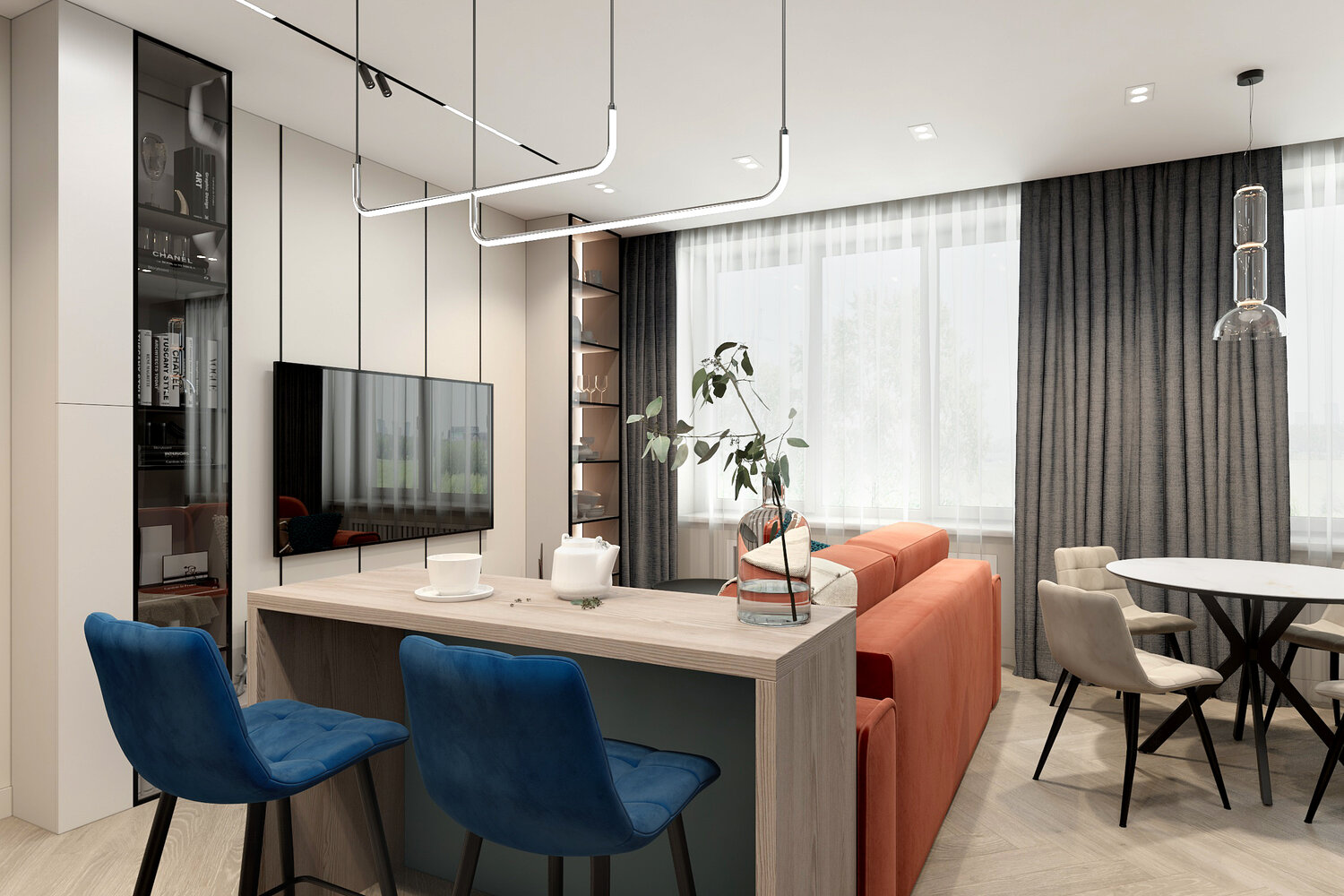 кухня гостиная пик, интерьеры квартир студий, дизайн интерьера студии, дизайн кухни совмещенной с гостиной, кухня гостиная