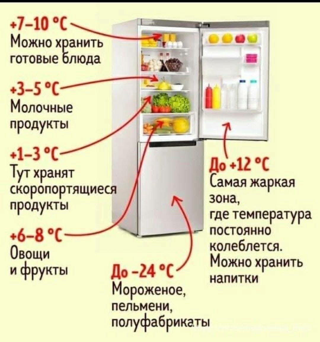 какая температура должна быть в холодильнике и морозилке, холодильник, оптимальная температура в холодильнике и морозильной камере, температура в морозилке холодильника, температура в холодильнике норма
