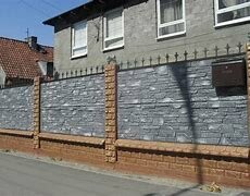 забор имитация камня, покраска бетонного забора, заборы из бетона, забор из искусственного камня, забор из декоративного камня