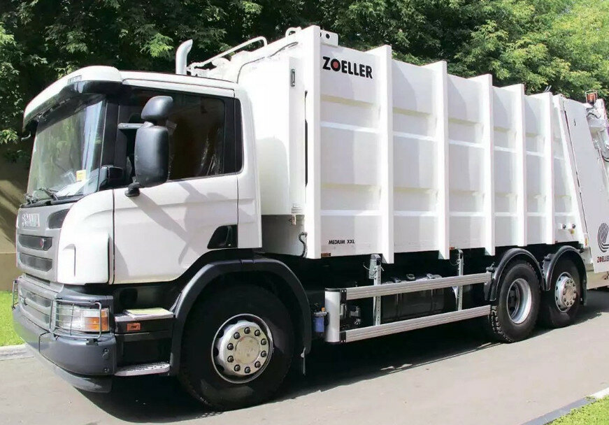 мусоровоз скания p360, мусоровоз скания p340 zoeller, мусоровоз scania 6x2 zoeller, скания мусоровоз, мусоровоз скания рг-35