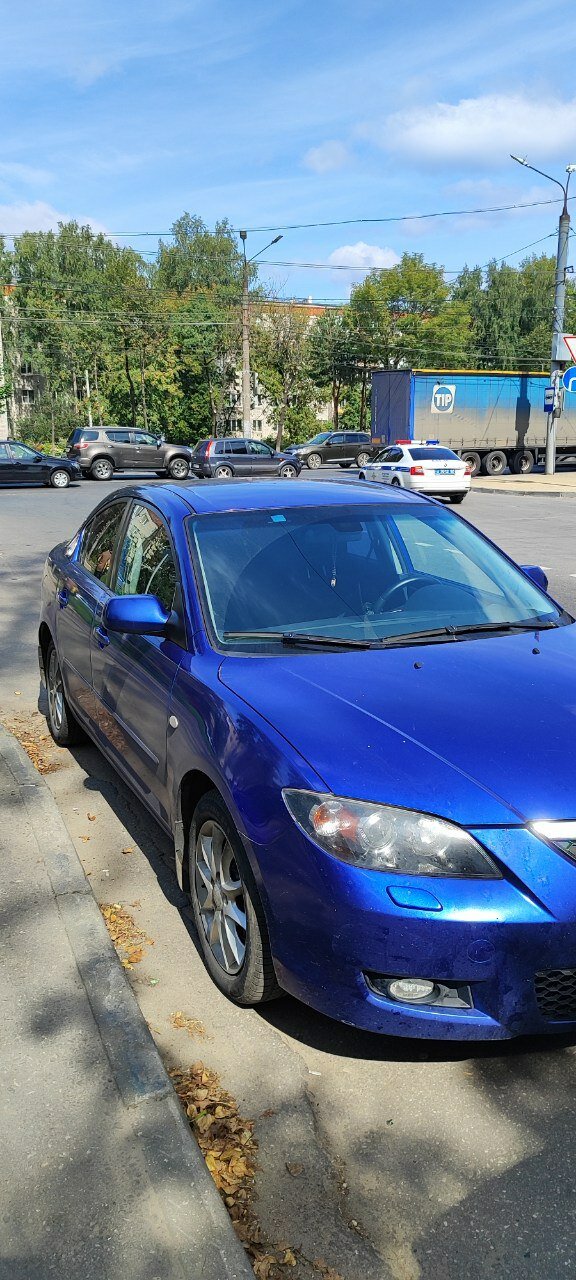 синяя мазда 3, mazda 3 i bk, mazda 3 i, mazda 3 2007, Mazda 3 I (BK) Рестайлинг