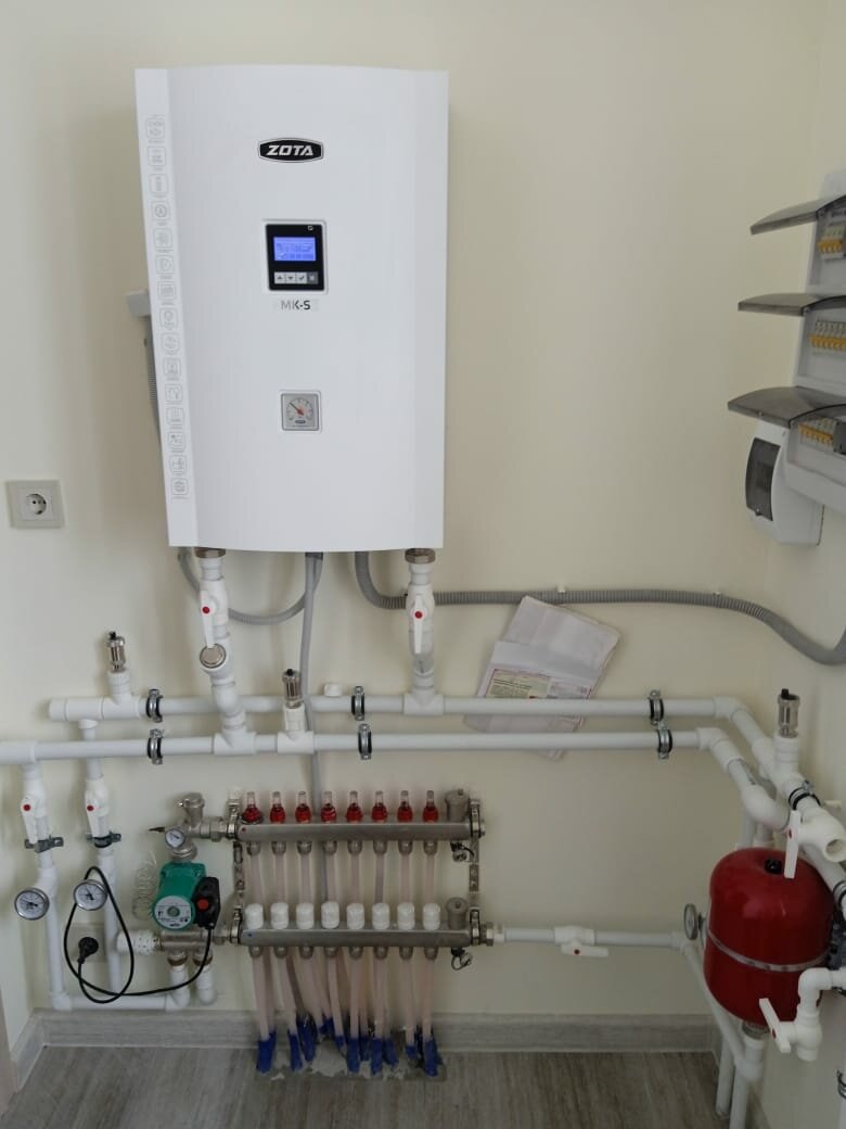 обвязка настенного котла baxi, обвязка котла, электрокотел для теплого пола, электрокотел для отопления частного дома, котёл для тёплого пола электрический
