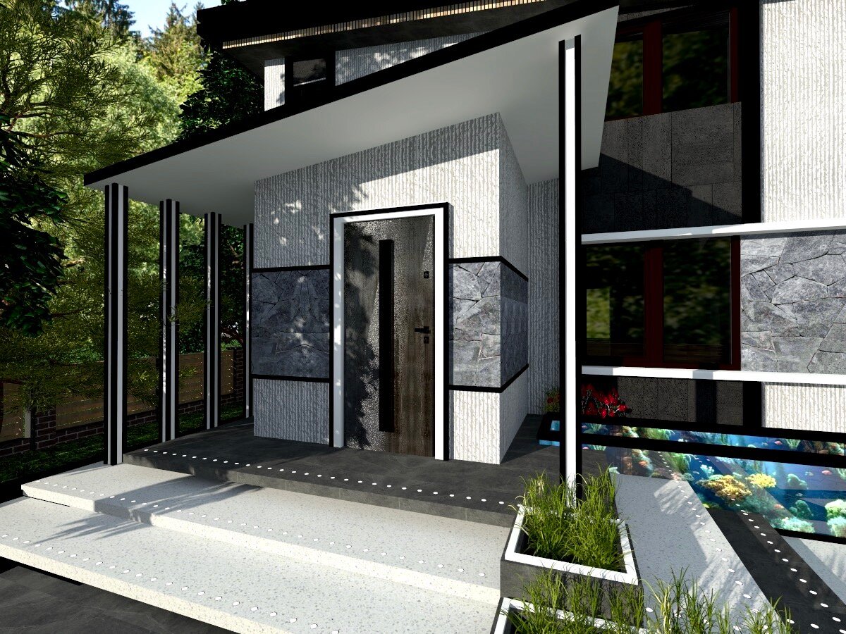 хай тек дом, современные дом, двухуровневые дома проекты, проект загородного дома, дом в стиле хай