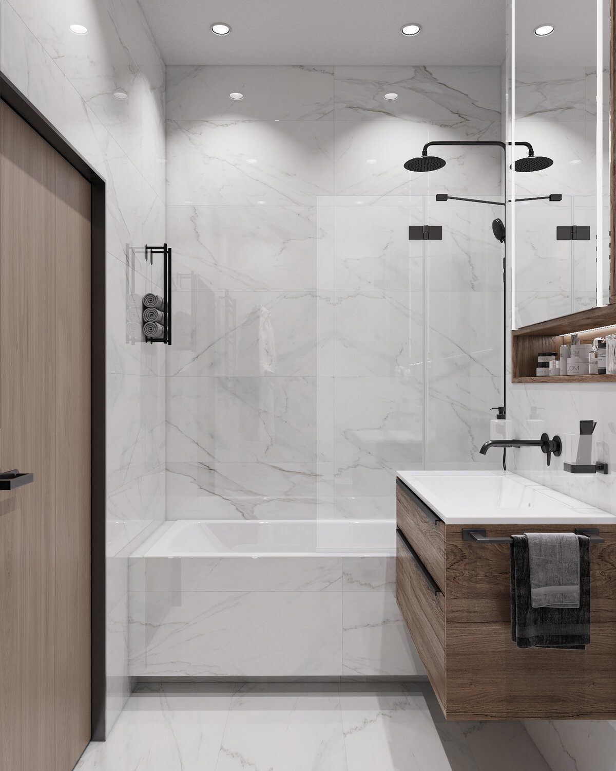 современный дизайн ванной, интерьер ванная комната, интерьер с отдельно стоящей ванной, дизайн интерьера ванной комнаты, ванная интерьер дизайн