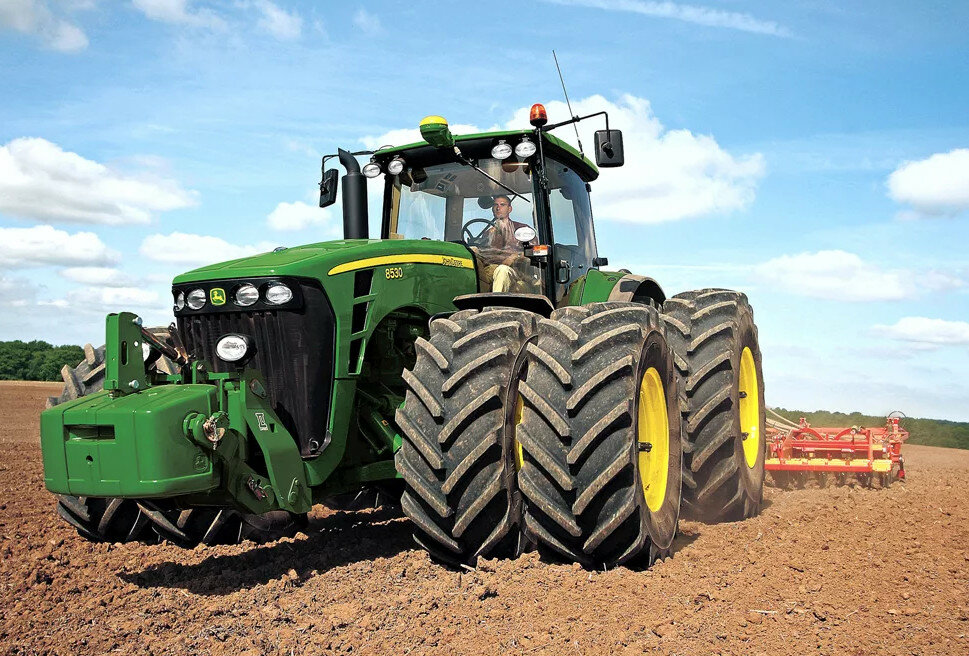 трактора джон дир, трактор джон-дир 8530, трактор john deere, селькохозяйственная техника, трактор джон дир john deere