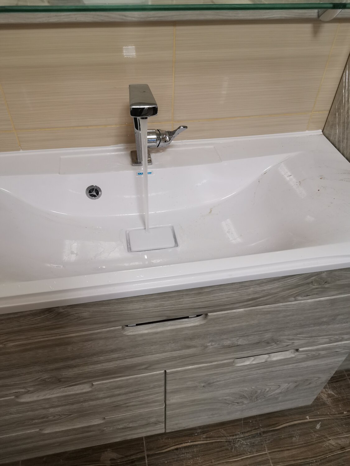 comforty. тумба-умывальник "турин-90l" дуб бежевый с раковиной comforty 9090el, раковина, раковина акватон премьер 80, раковина акватон премьер, акватон премьер м 1200