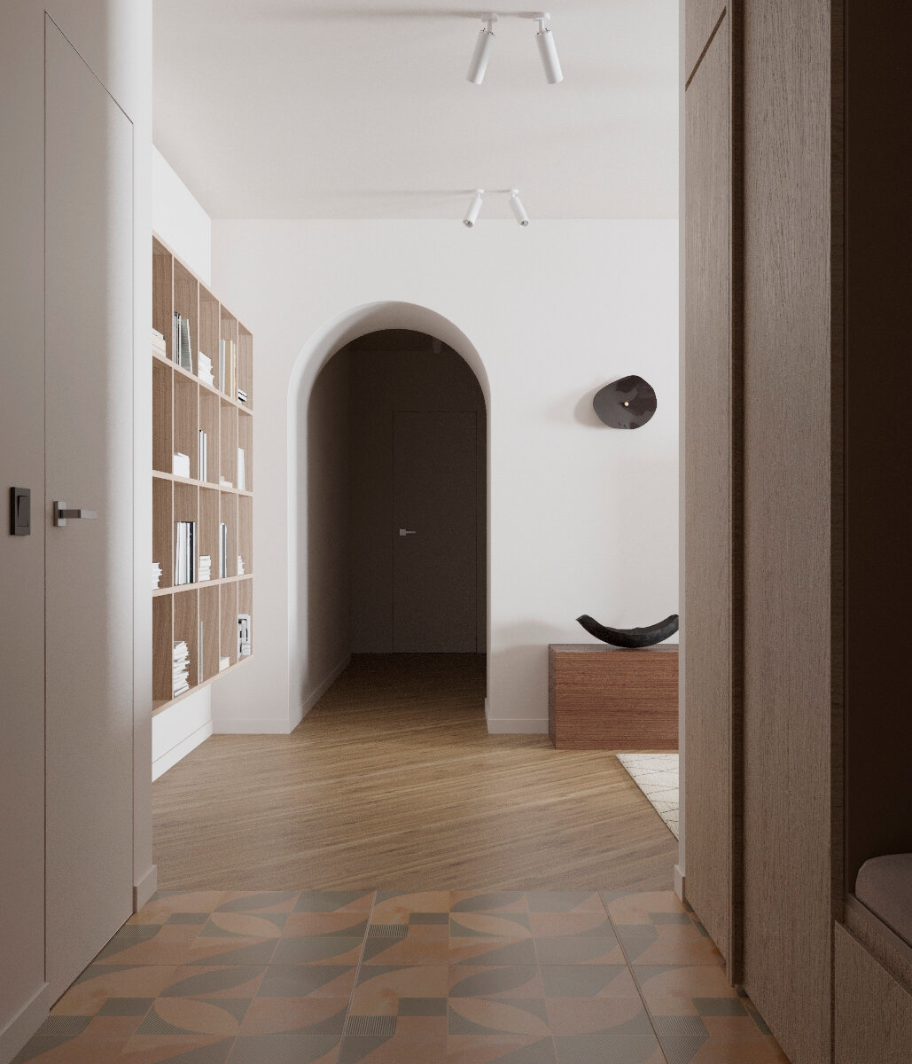 красивый интерьер, интерьер, дизайн интерьера, интерьер коридора, дизайн коридора