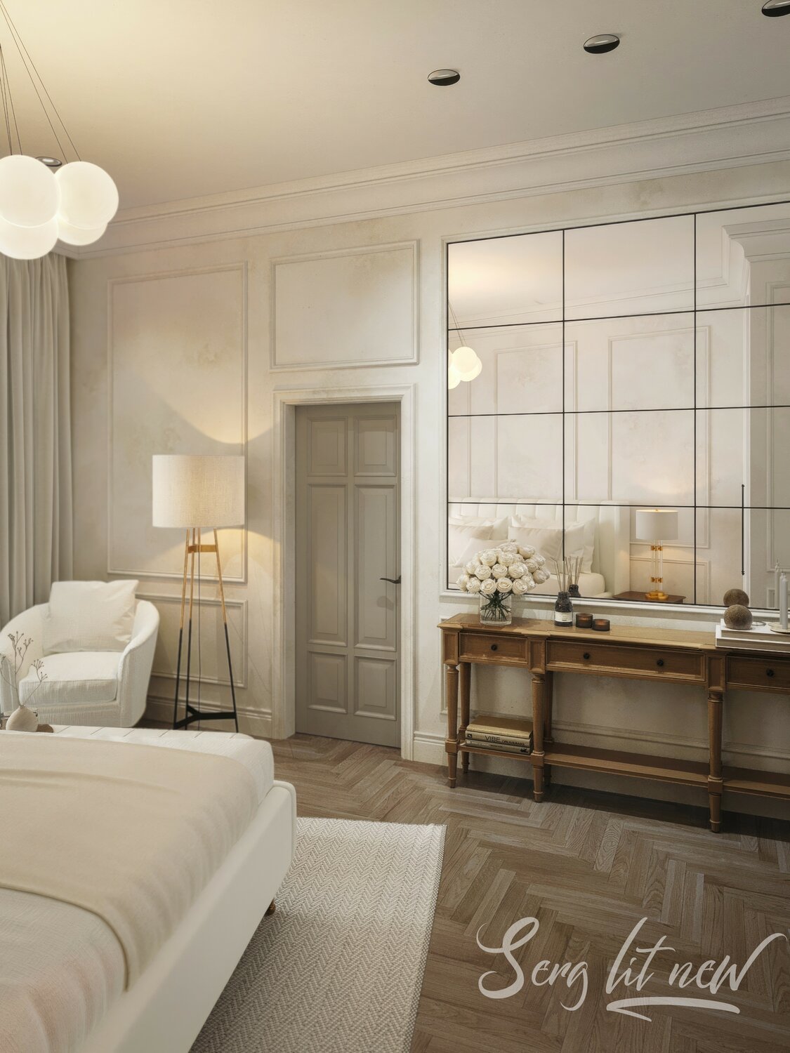 интерьер спальни в стиле неоклассика, спальня в стиле неоклассика, неоклассика спальня, вилла неоклассика интерьер turri, интерьер квартиры в классическом стиле