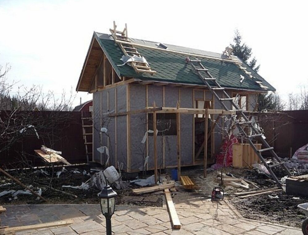 каркасный дом, дачный домик, фасад дома, строительство домов, дачный дом