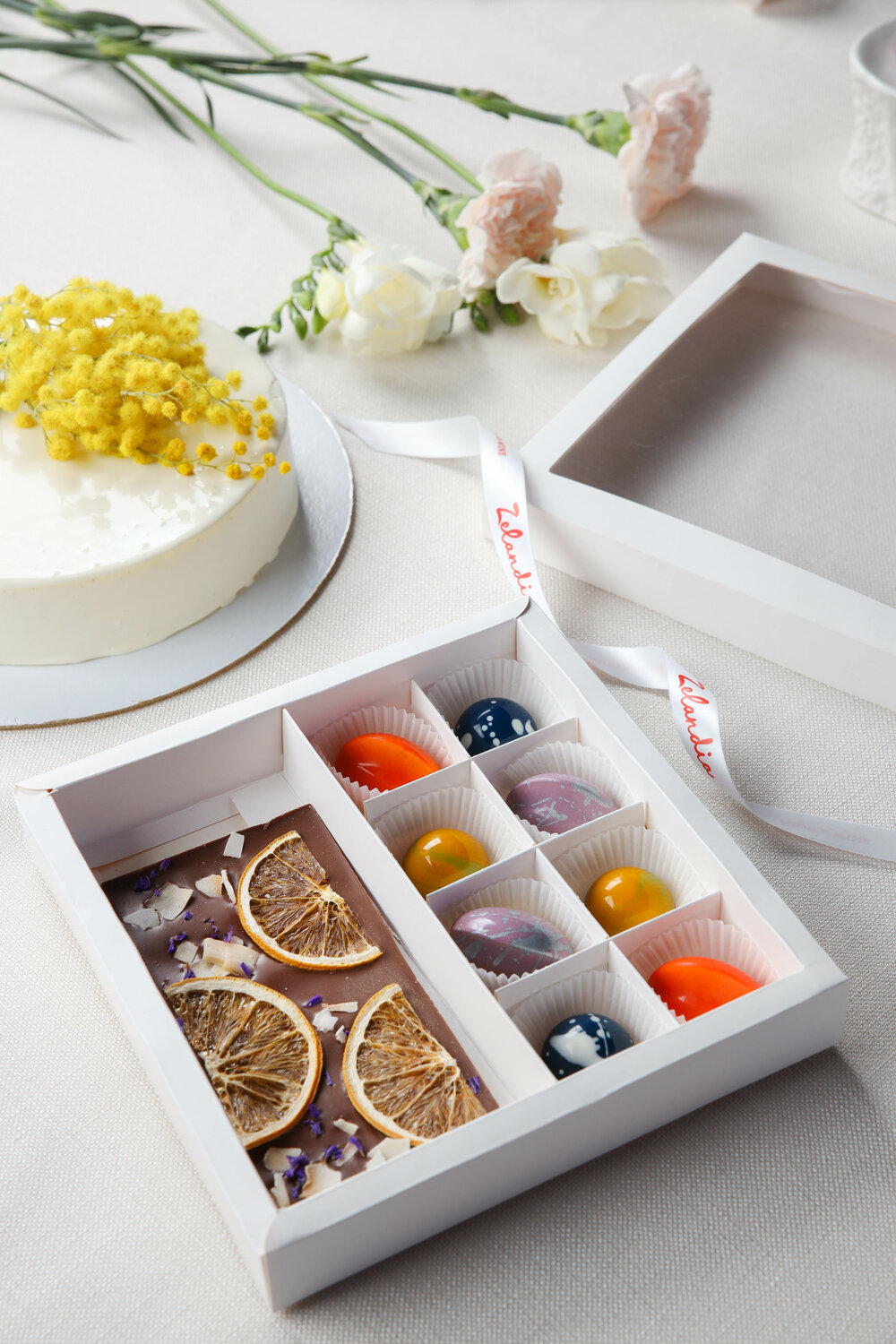 набор конфет, круглые коробки для конфет, коробка для конфет, подарочный набор конфет, подарок