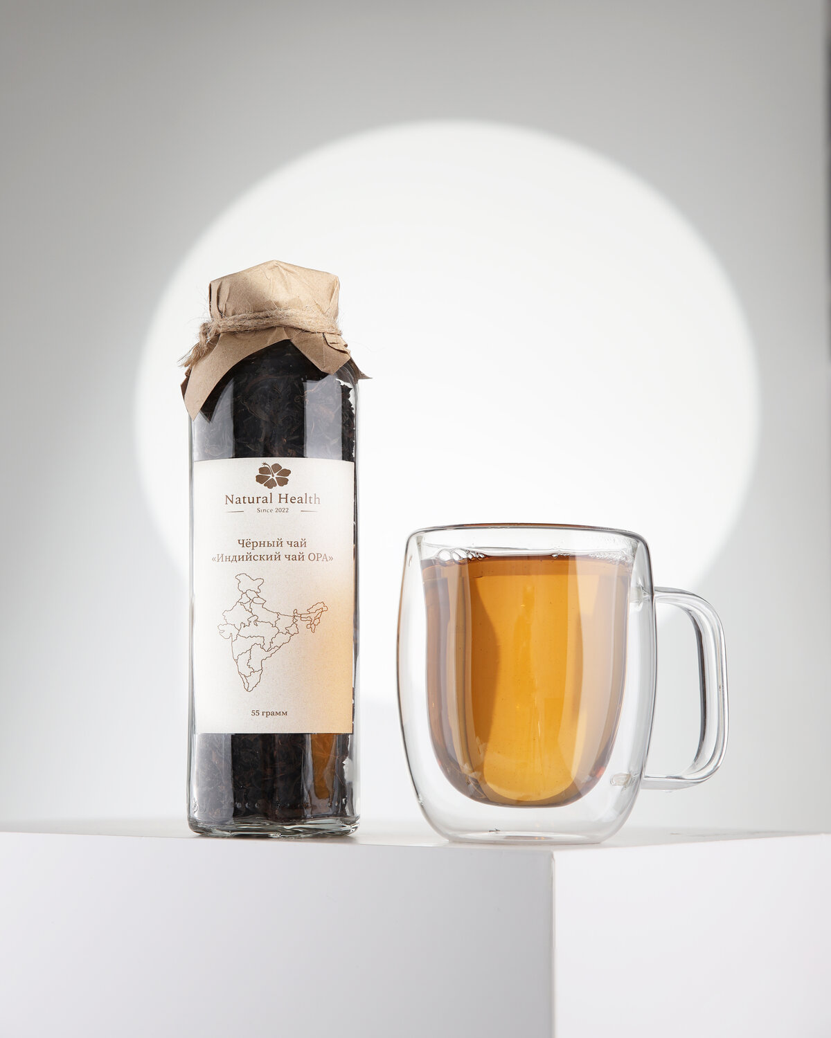 чай, чай черный таежный, черный чай, чай листовой, чай айва с персиком, 100 грамм