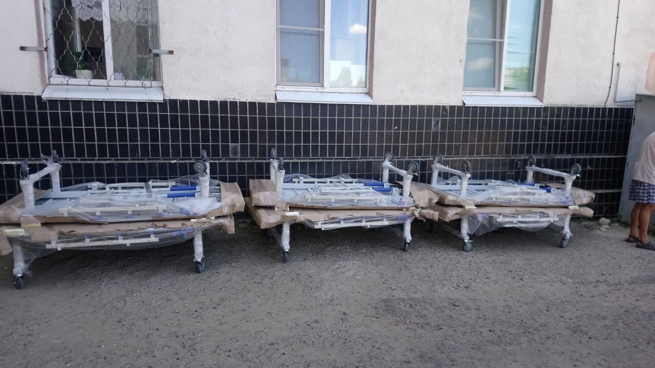кровать функциональная медицинская кмр-04, медицинская кровать, больница кровать, больничная кровать, медицинская кровать для лежачих