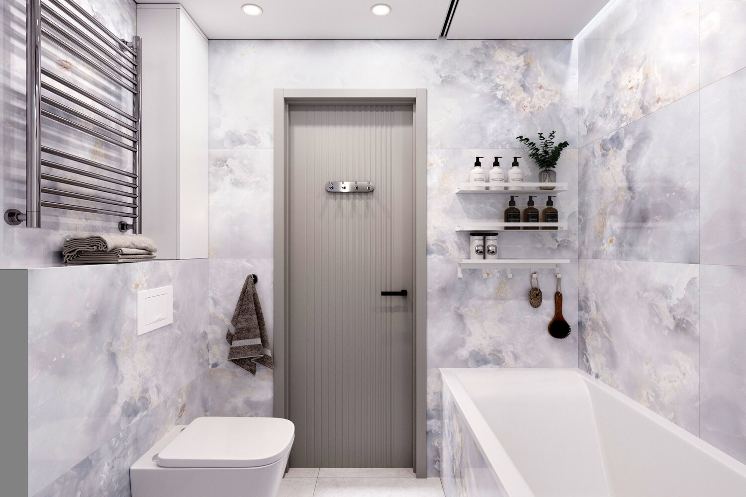 дизайн интерьера ванной, дизайн ванной комнаты, дизайн санузла в современном стиле, ванная комната, интерьер ванной