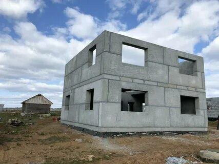 домокомплект из полистиролбетона, теплобетон домокомплект, дом из полистиролбетонных ермак, монолитный дом, газобетон дома