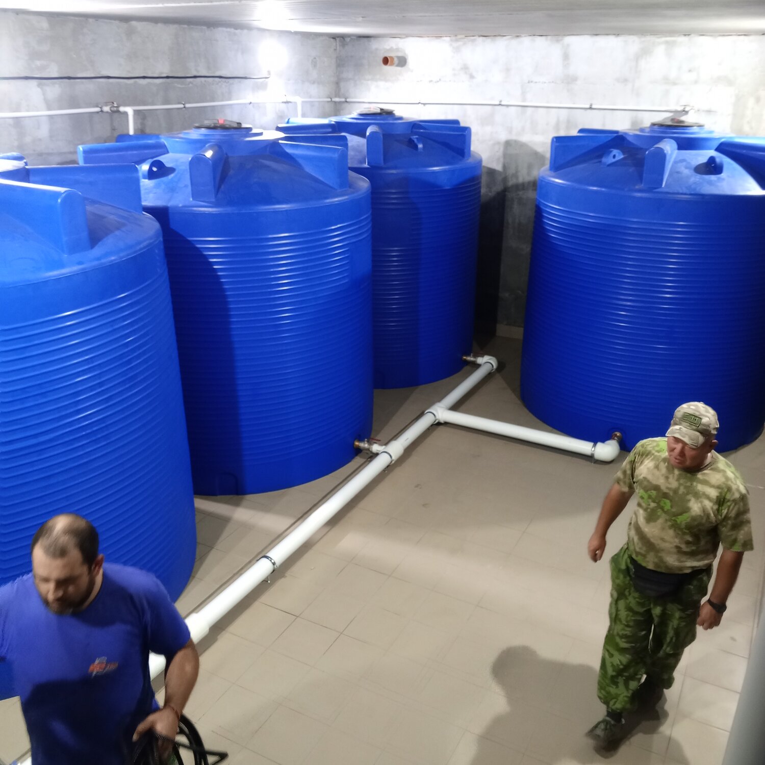 бочка 1000л, емкость, для воды емкости, очистные сооружения арос для автомойки, пластиковые емкости