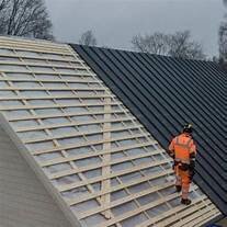 монтаж кровли, монтаж металлочерепицы, монтаж фальцевой кровли, ондулин нахлёст, строительство кровли