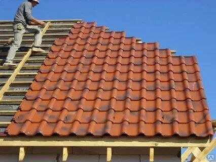 кровля цементно-песчаная черепица, керамическая черепица для крыши, монтаж цементно песчаной черепицы, черепица на крыше, монтаж керамической черепицы
