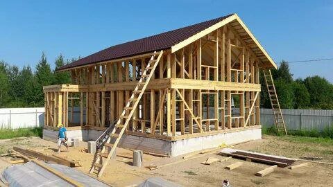 каркасные дом, финская технология каркасника, каркасник канадская технология, каркасное домостроение, постройка каркасного дома