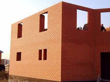 дом из полуторного кирпича, строительство дома из кирпича, дом кирпич, дом из рядового кирпича, кладка кирпич