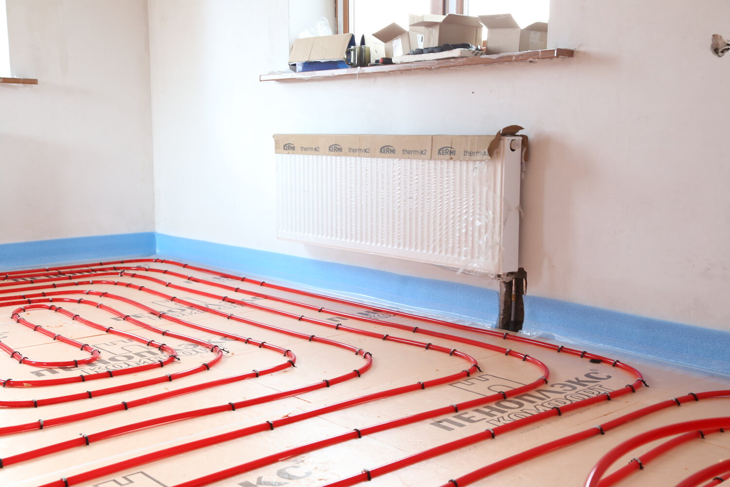 монтаж теплого пола, теплый пол водяной, система тёплый пол водяной, монтаж теплого водяного пола, тёплый пол водяной от отопления