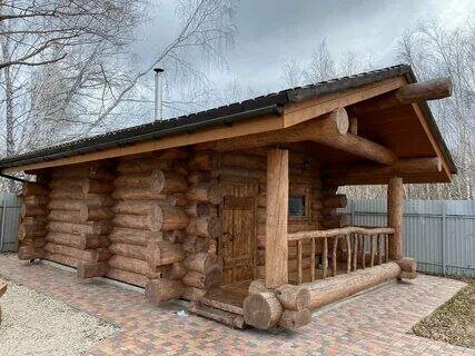 баня из сибирского кедра, баня из бревна дикий сруб, бани из бревна, баня сруб, дом-баня из оцилиндрованного бревна