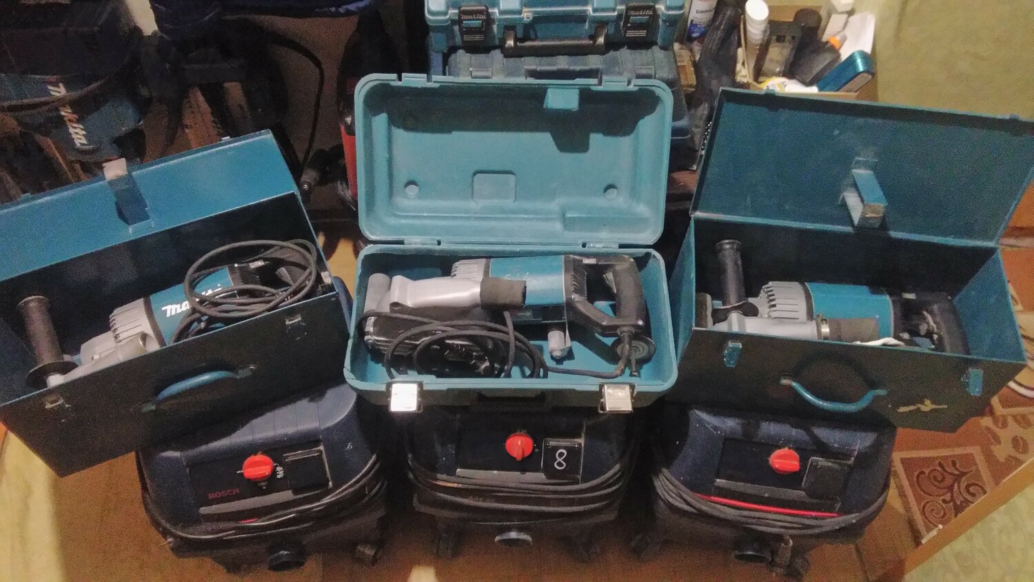 ящик для инструментов bosch systembox, 1600a016ct, makita hm1202c, makita hr2400, макита 4500, makita 141642-2