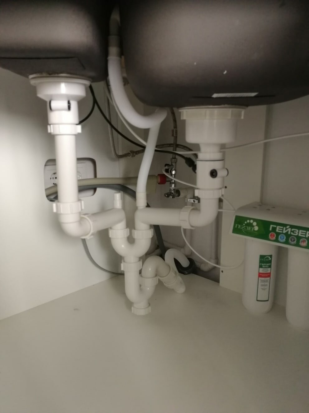 сифон для мойки blanco 525993, двойной сифон для кухонной мойки, слив под раковину и посудомойку, насос под раковину на кухню, сифон под посудомоечную машину