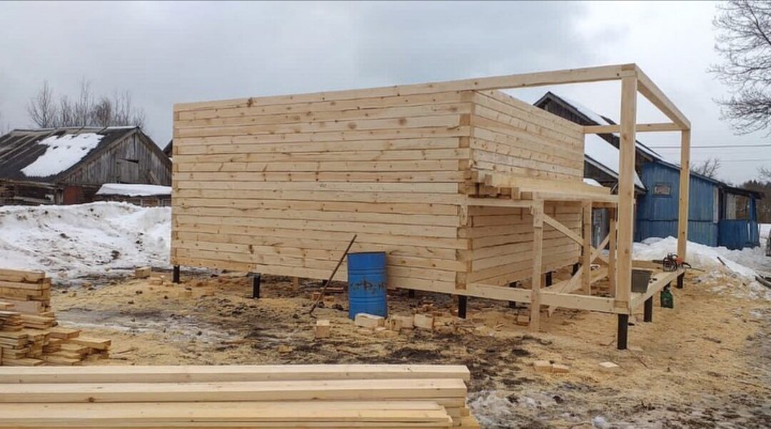 Строительство дома из бруса