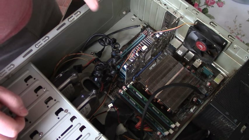 системный блок, техника, разобранный системник, системный блок без крышки, компа